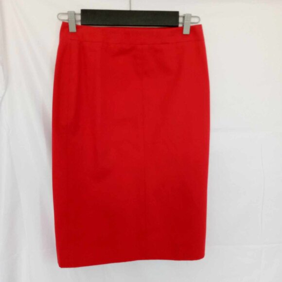 Chloe VTG Red Pencil Skirt  Multi Color Zipper Size 38 / US Size 6 Reversible(?) - Picture 4 of 13